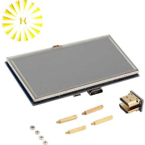 5 inch Raspberry Pi 3 LCD Touch Screen HDMI Display Module TFT LCD 800*480 for Raspberry Pi 3 Model B + Touch Pen Connector