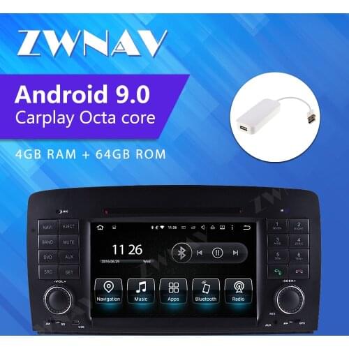 ZWNAV Android 9 4G+64G car radio For Mercedes Benz R Class W251 R300 R350 R63 GPS navigation DVD player multimedia system