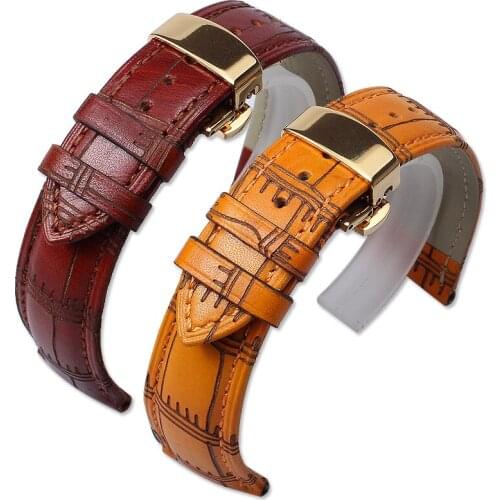 Retro Genuine Leather bracelet For Men Women 12MM 14mm 16mm 18mm 20MM Watch Straps wristwatches band