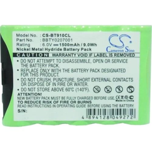 Cameron Sino 1500mAh battery for AT&T 24896 84020 STB-910 for GE 49001 GES-PCM02 for PANASONIC PQKK-10093