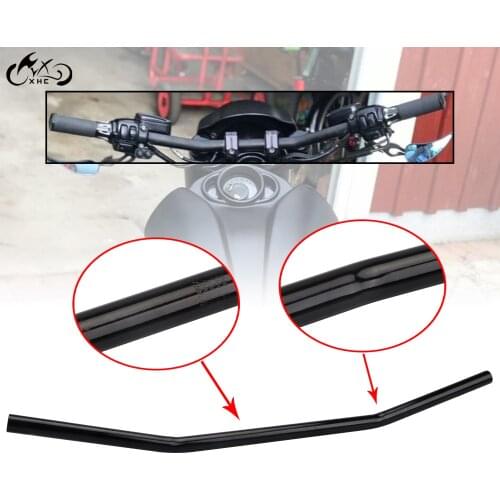 Motorcycle Gloss Black Iron 1" 25mm Handlebar Drag Bars For Harley Dyna Sportster XL 883 1200 Road King FLHR Honda Yamaha Suzuki