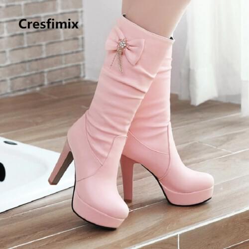 Cresfimix Women's High Boots