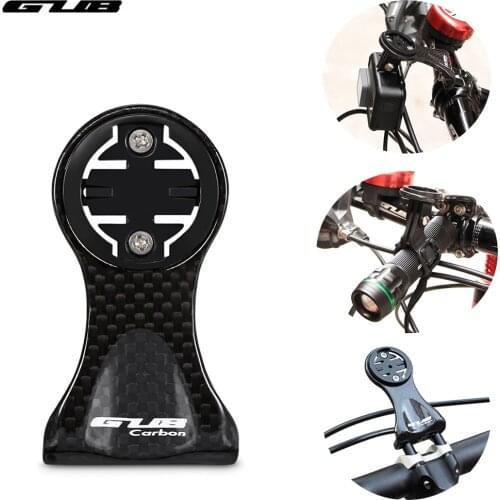 GUB Carbon Fiber Bike Computer Holder MTB Road Bicycle Computer Camera Mount Bracket For Gropro For Garmin Bicycle Accessories