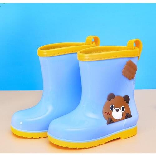 Kids Shoes New Fashion Classic Childrens Shoes Pvc Rubber Kids Baby Cartoon Shoes Childrens Water Shoes Waterproof Rain Boots