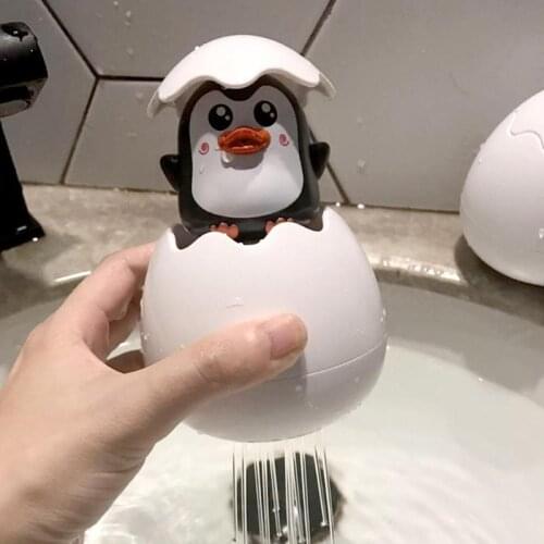 Kids Bath ABS Toys Baby Cute Duck Penguin Egg Water Spray Sprinkler Bathroom Sprinkling Toys Beach Shower Swimming Toddler Gifts