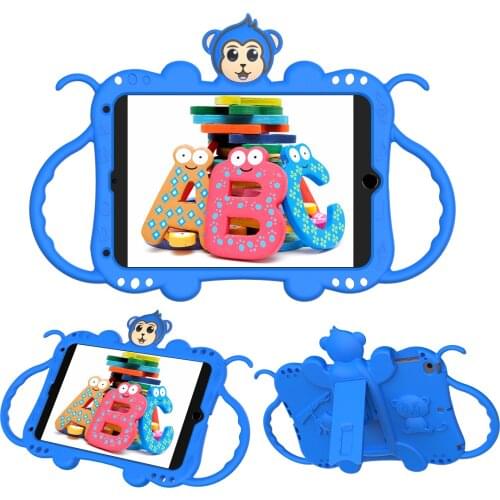 Kids Case for iPad 7 10.2Soft Silicon Child Lovely Stand Tablet Cover for Ipad 8th 9.7 inch 2018 Mini 5 4 3 2 Air 2 6th Gen 10.9