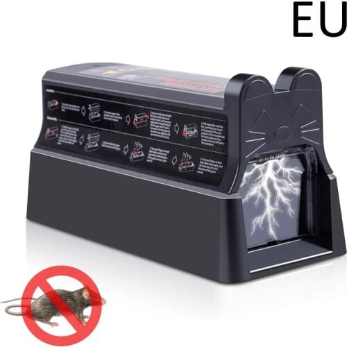 Electric Mouse Rat Trap Mouse Killer Electronic Rodent Mouse Trap Rodent Mousetrap Device EU/US Plug with Anti-Escape Door