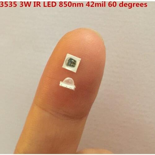 3W 850nm SMD Infrared LED IR LED 42mil chips Application Security camera 3535 aluminum nitride ceramic VRAR High power
