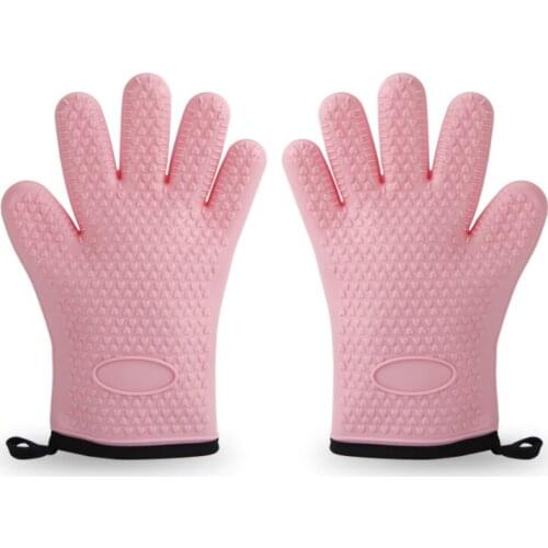 ITAX-9930 2 microwave oven gloves insulated thickened silicone resistant to high temperature and anti-ironing