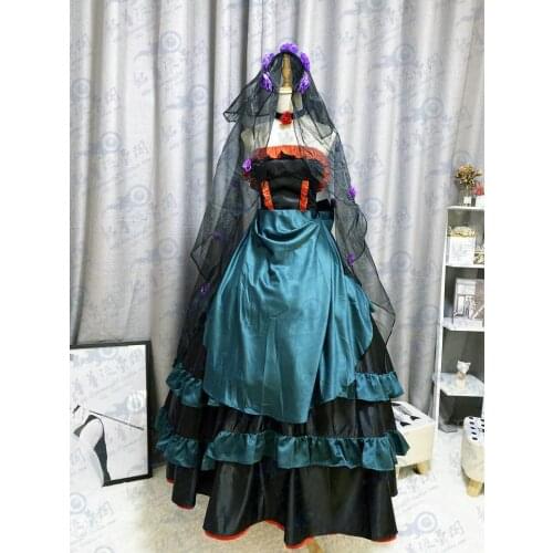 Anime Code Geass CC Cosplay Costume Fashion Black Green Wedding Formal Dress Female Party Role Play Clothing Custom-Make Any