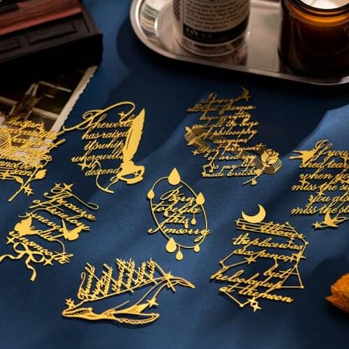 Metal Hollow Bookmarks Classic Literature Stationery Gift