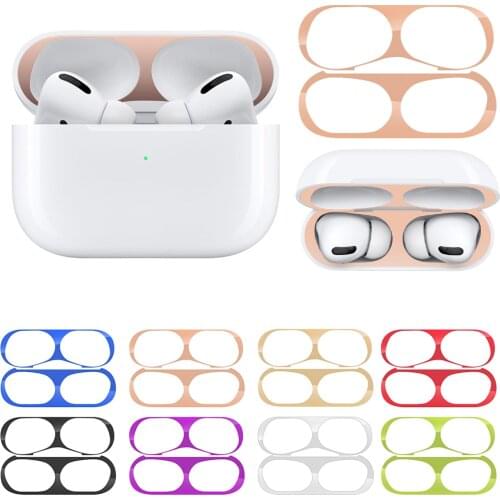 Metal Film Sticker Iron Shaving Dust Guard Ultra Thin Skin Protective Cover Guard Headphone Accessories For AirPods Pro Airpod 3