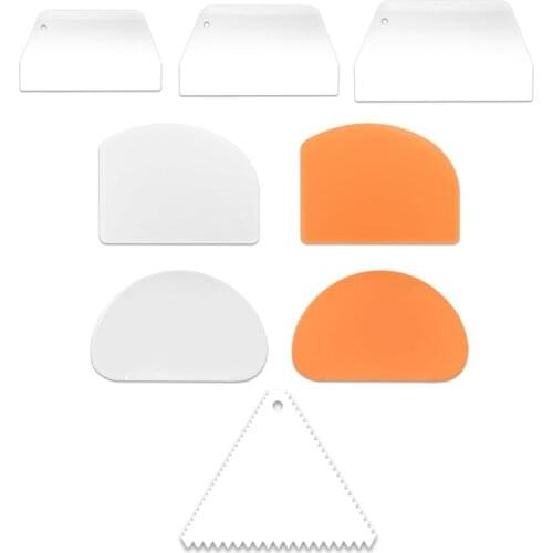 Baking DIY Hand Butter Scrapers Cake Bowl Cut Set Plastic Dough Cutter for Home