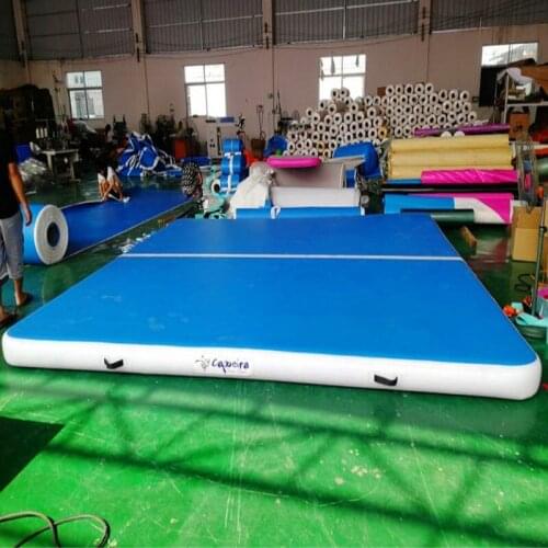 Free Shipping With A Pump 4x4x0.2m,5m,6m Inflatable Airtrack Floor Gymnastics Mat Tumbling Air Track