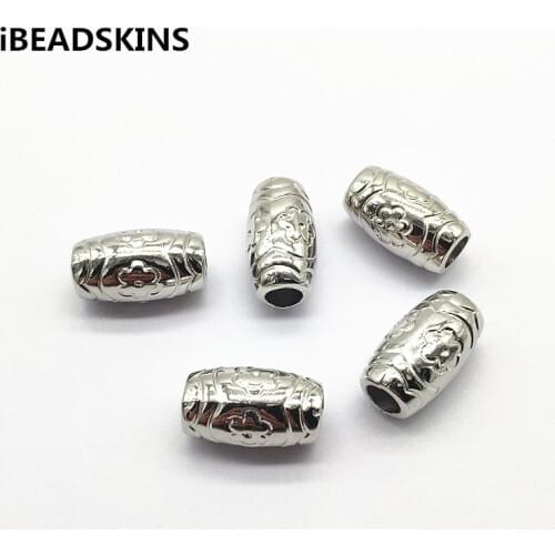 New arrival! 19x11mm Rhodium color 200pcs CCB Barrel Shape beads for Earrings parts,hand Made Earrings Findings Jewelry DIY