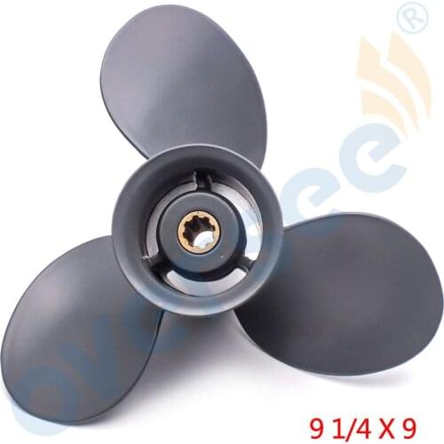 OVERSEE Boat Motor 58130-ZV4-009AH Aluminum Propeller For Honda 25-30HP Outboard Engine