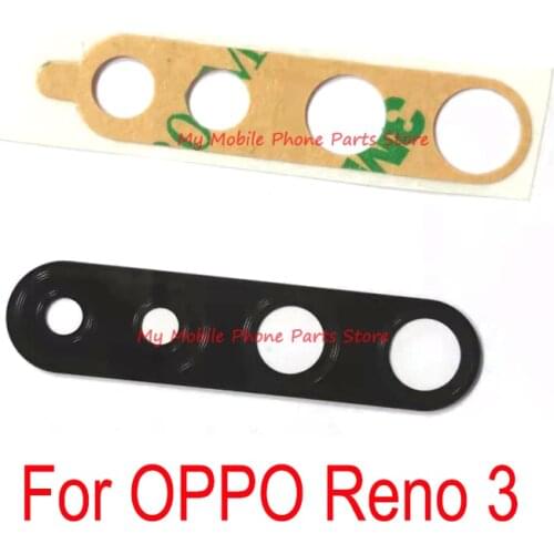 New Rear Back Camera Glass Lens For OPPO Reno 3 Reno3 Pro 3pro Back Main Camera Lens Glass Cover With Adhesive Sticker Parts