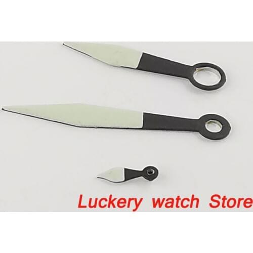 Black and green luminous watch hand fit for 6497 6498 ST36 serial hand winding movement-Z29