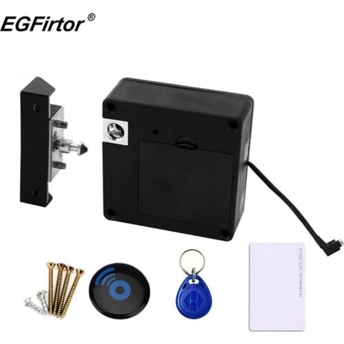 Smart Electronic Hidden RFID No Hole Easy Installation Furniture Locker Wardrobe Shoe Cabinet Drawer Door Lock
