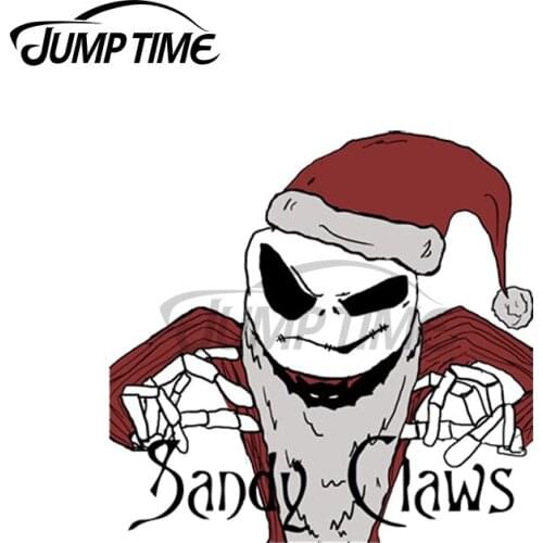 Jump Time 13 x 12cm For Nightmare before Christmas How Horrible Our Christmas will be Car Stickers Bumper Decal Vinyl Car Wrap