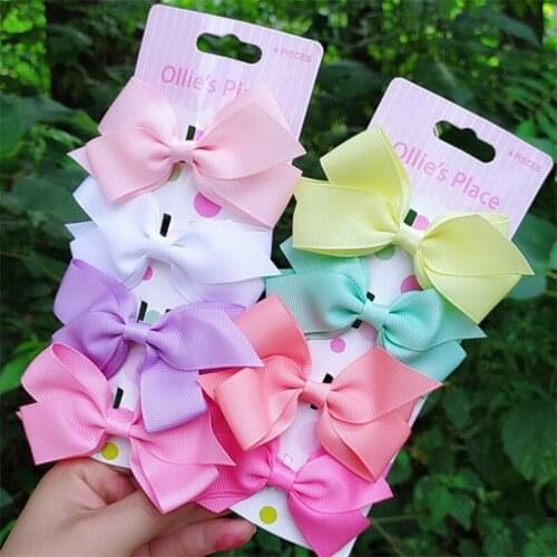 New childrens hair accessories bow duck clip childrens girls hair accessories fashion color hairpin hair accessories