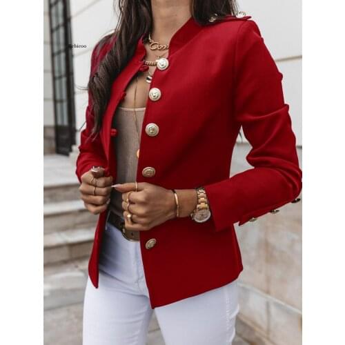 Women Autumn Spring Thin Jackets Coats Long Sleeve Slim Single Breasted Short Jacket