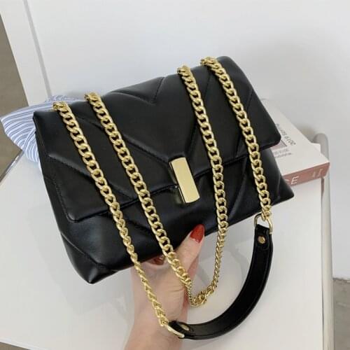 Women Bags Leather Large Capacity Tote Bag Chain Crossbody Bags Casual Women Shoulder Bags Female Shopping Purse And Handbag