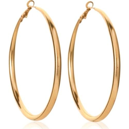Golden Slippy Twisted Waterdrop Hollow Circle Geometric Fashion Simple Alloy Sleeper Hoop Earrings For Women