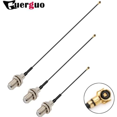 1PC F Female to u.FL/IPX/IPEX1/IPEX4 MHF4 Female Jack Pigtail RF1.13 RF Coaxial Cable 3G Antenna Extension Cord Wire 15CM 30CM