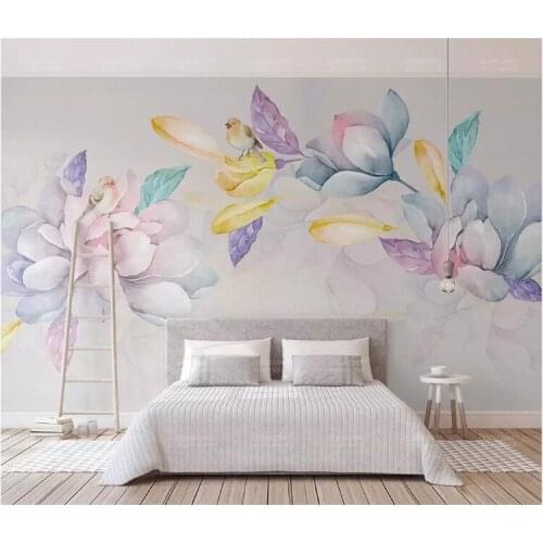3D Magnolia Flower Printed Mural Photo Wallpaper Large Size Wall Paper for Living Room Wall Decor Modern Painting Wallpapers