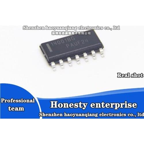 5PCS enuine original MC14001BDR2G screen printed SOP-14 logic chip with 14001BG patch