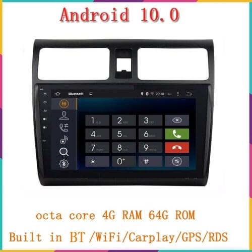 10.1inch touch screen android 10.0 car audio player for swift 2004-2010 with gps octa core 4G RAM 64G ROM built in wifi