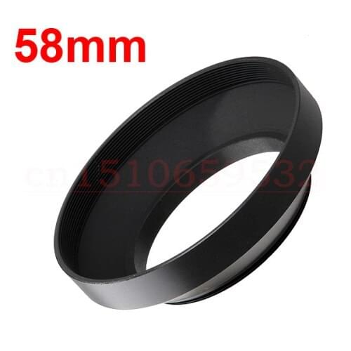49 52 55 58 62 67 72 77 82mm Wide Angle Wide-angle Lens Hood 58mm Standard Lens Hood for canon nikon sony pentax olympus Lens