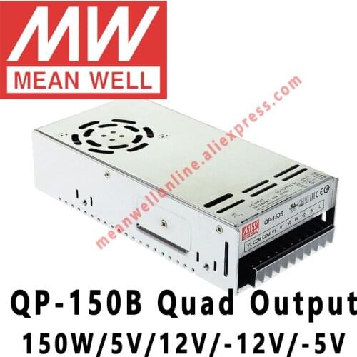 Mean Well QP-150B meanwell 5V/12V/-12V/-5V DC 150W Quad Output with PFC Function Power Supply online store