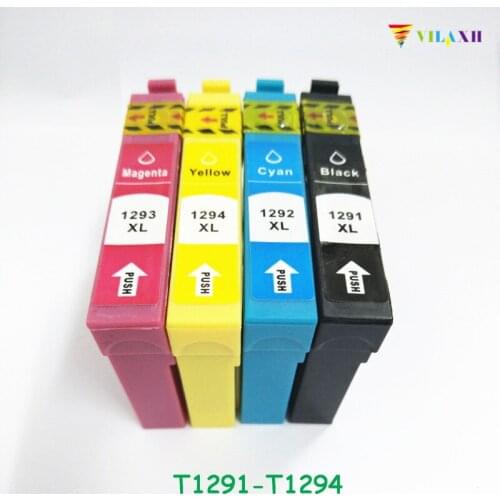 Vilaxh T1291 Ink cartridge For Epson T1291 - T1294 Stylus SX230 SX235W SX445W SX420W SX425W SX430W SX435W SX440W Printer