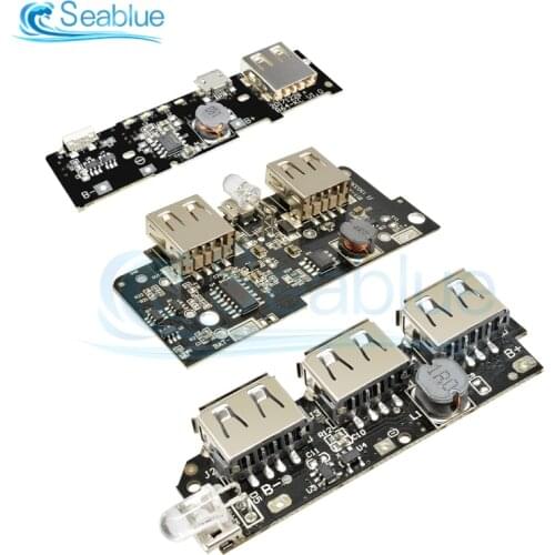 Dual USB 5V 1A 2.1A Mobile Power Bank 18650 Battery Charger PCB Power Module Accessories With LED Indicator Light For Phone DIY