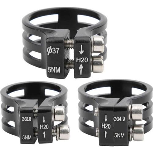 GUB 37mm/31.8mm/34.9mm Bicycle Seatpost Clamp Aluminum Alloy Mountain Road Bike Seat Tube Clip Cycling Accessory