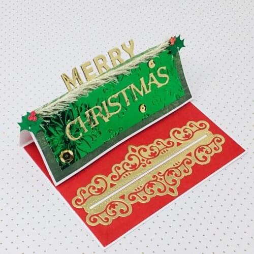 KLJUYP Pocket Label Border Metal Cutting Dies Scrapbook Paper Craft Decoration dies scrapbooking 08032