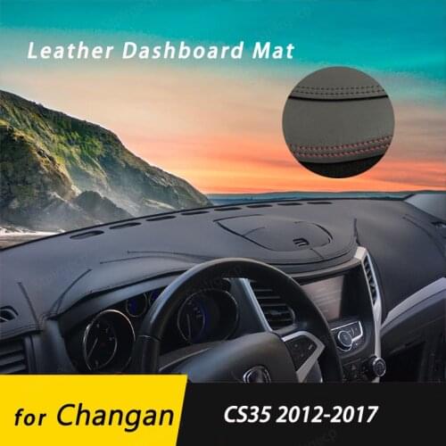 For Changan CS35 2012-2017 Leather Anti-Slip Mat Dashboard Cover Pad Sunshade Dashmat Protect Carpet Accessories
