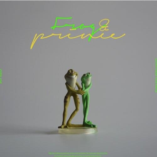 12Pieces 4cm Disney Frog Prince doll cartoon model DIY decoration