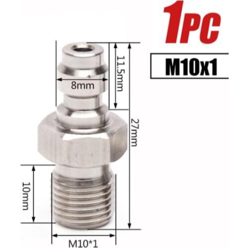 Pcp inflatable air nozzle M8*1 or M10*1