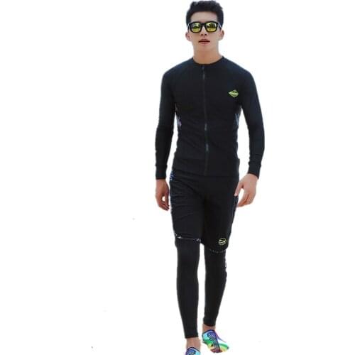 2020 New Lone Sleeve Men Fashion Swimwear Surf Rash Guard Clothing Windsurf Shirt