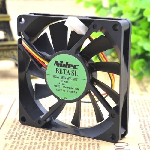 New For NIDEC D08R-20TH01B 8015 20V 0.15A 8CM Switch Inverter Fan