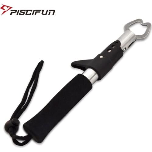 Piscifun Portable 15kg Fishing Gripper Stainless Steel Fish Lip Grip Handle Grab Carp Alicate De Pesca Fishing Tackle Tools