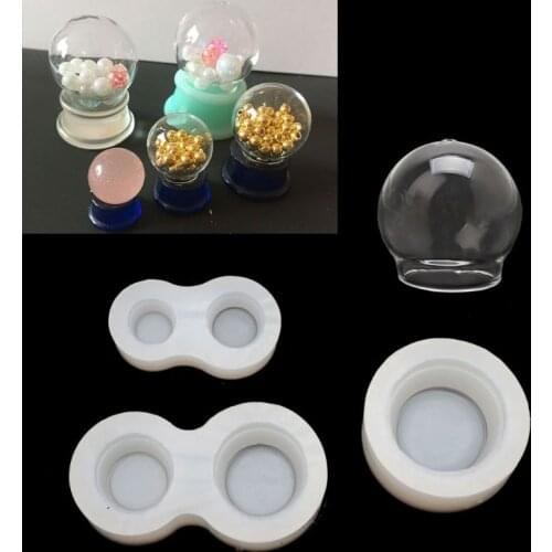 DIY Crystal Ball Glass Resin Mold Art Crafts Twirling Epoxy Resin Funny Game Machine Mold Twisting Machine Silicone Mold