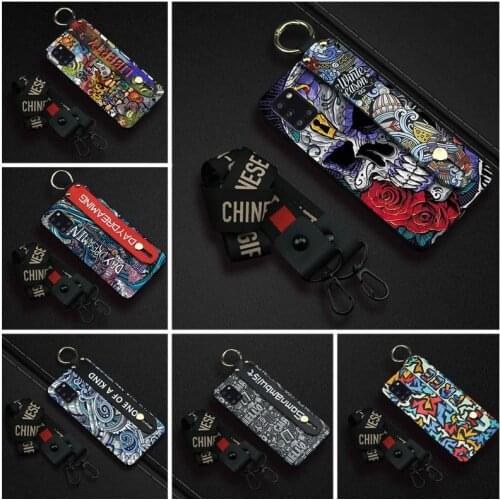Silicone Anti-dust Phone Case For Samsung Galaxy A31/SM-A315 TPU New Arrival Lanyard Soft Cute