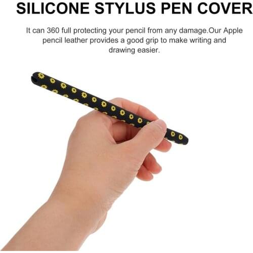 Flower Design Protector Silicone Pen Cover Compatible with Apple Pencil 2
