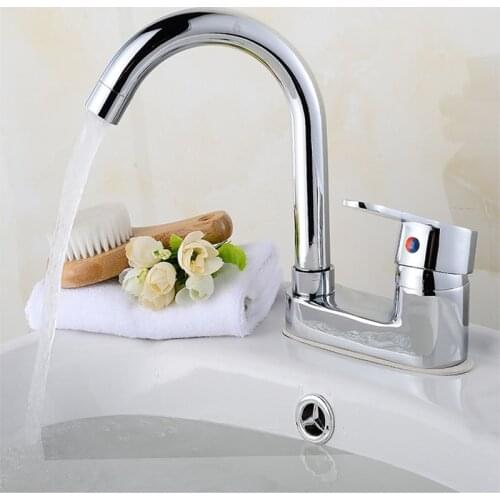Metal Alloy Basin Corner Cold Heat Faucet Bathroom Faucets Bath Water Faucet Kitchen Water Tap Household Hardware Accessories