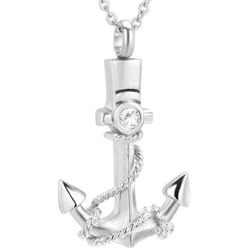 Urn Necklaces for Ashes Memorial Cremation Women Men Pet Heart Anchor Keepsake Ashes Pendant Jewelry