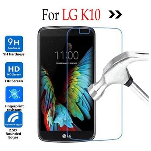 0.26mm 9H Tempered Glass Full For LG K10 K 10 Screen Protector Cover For LG K 10 K410 K420N K430ds K430dsY Front Guard Film